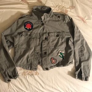 Hey great army military style jacket